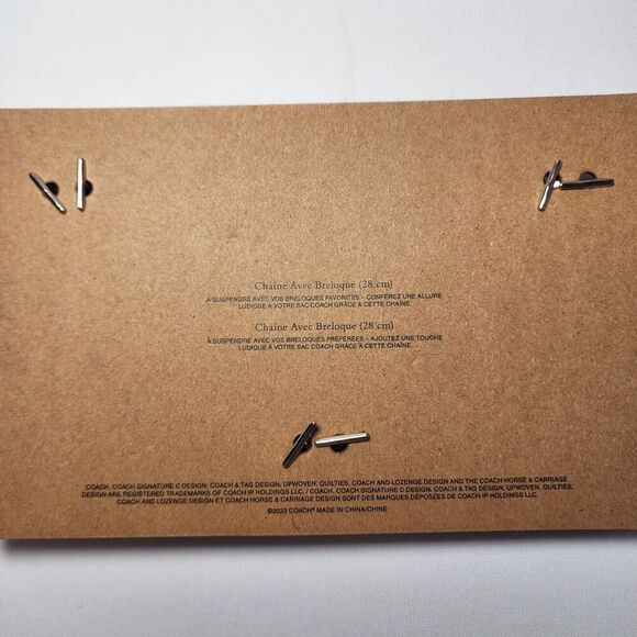 NWT COACH CW663 Gold Swagger Chain Charm Cherry Butterfly Strawberry Bow - Picture 2 of 2